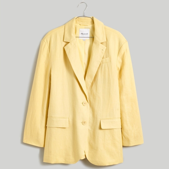 Madewell Oversized Linen Blazer - Picture 9 of 11
